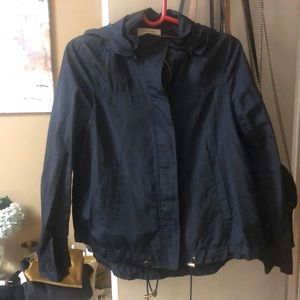 Zara navy blue rain coat